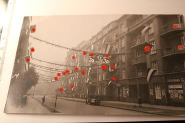 altes Foto - Bad Harzburg ? Herzburg ? Strassezug mit Fahnen, Wahlen 30er Jahre